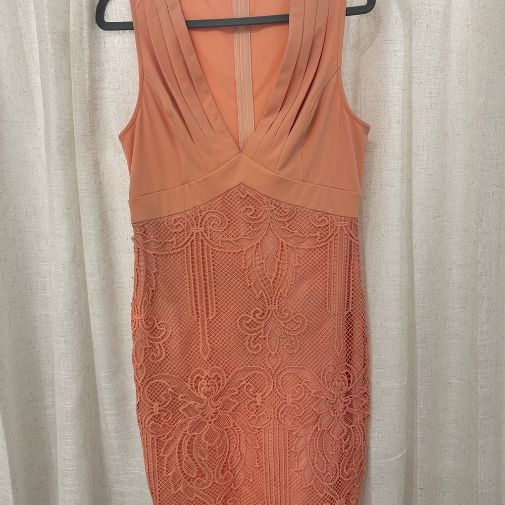 3/$25 Elegant Lace Sleeveless Dress in Orange